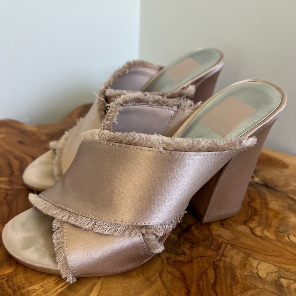 Dolce Vita Henry Rose Satin Block Heel